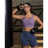 image:imageRUNNING GIRL Sports Bra for Women High SupportStrappy Running Supportive High Impact Sports Bras with Sewn in PadsDusty Lavender