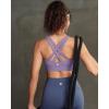 image:imageRUNNING GIRL Sports Bra for Women High SupportStrappy Running Supportive High Impact Sports Bras with Sewn in PadsDusty Lavender