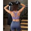 image:imageRUNNING GIRL Sports Bra for Women High SupportStrappy Running Supportive High Impact Sports Bras with Sewn in PadsDusty Lavender