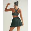 image:imageRUNNING GIRL Sports Bra for Women High SupportStrappy Running Supportive High Impact Sports Bras with Sewn in PadsForest Green