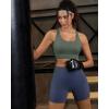 image:imageRUNNING GIRL Sports Bra for Women High SupportStrappy Running Supportive High Impact Sports Bras with Sewn in PadsForest Green