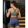 image:imageRUNNING GIRL Sports Bra for Women High SupportStrappy Running Supportive High Impact Sports Bras with Sewn in PadsForest Green