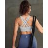 image:imageRUNNING GIRL Sports Bra for Women High SupportStrappy Running Supportive High Impact Sports Bras with Sewn in PadsGrey