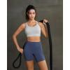 image:imageRUNNING GIRL Sports Bra for Women High SupportStrappy Running Supportive High Impact Sports Bras with Sewn in PadsGrey