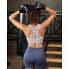 image:imageRUNNING GIRL Sports Bra for Women High SupportStrappy Running Supportive High Impact Sports Bras with Sewn in PadsGrey