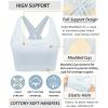 image:imageRUNNING GIRL Sports Bra for Women High SupportStrappy Running Supportive High Impact Sports Bras with Sewn in PadsGrey