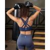 image:imageRUNNING GIRL Sports Bra for Women High SupportStrappy Running Supportive High Impact Sports Bras with Sewn in PadsNavy Blue