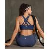image:imageRUNNING GIRL Sports Bra for Women High SupportStrappy Running Supportive High Impact Sports Bras with Sewn in PadsNavy Blue