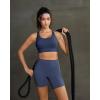 image:imageRUNNING GIRL Sports Bra for Women High SupportStrappy Running Supportive High Impact Sports Bras with Sewn in PadsNavy Blue