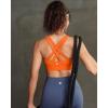 image:imageRUNNING GIRL Sports Bra for Women High SupportStrappy Running Supportive High Impact Sports Bras with Sewn in PadsOrange