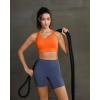image:imageRUNNING GIRL Sports Bra for Women High SupportStrappy Running Supportive High Impact Sports Bras with Sewn in PadsOrange