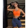 image:imageRUNNING GIRL Sports Bra for Women High SupportStrappy Running Supportive High Impact Sports Bras with Sewn in PadsOrange