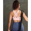 image:imageRUNNING GIRL Sports Bra for Women High SupportStrappy Running Supportive High Impact Sports Bras with Sewn in PadsPink