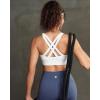 image:imageRUNNING GIRL Sports Bra for Women High SupportStrappy Running Supportive High Impact Sports Bras with Sewn in PadsWhite