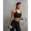 image:imageRUNNING GIRL Sports Bra for WomenAdjustable Straps Supportive High Impact Sports Bra with Sewn in PadsAblack