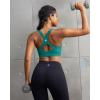 image:imageRUNNING GIRL Sports Bra for WomenAdjustable Straps Supportive High Impact Sports Bra with Sewn in PadsAteal