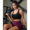 image:imageRUNNING GIRL Sports Bra for WomenAdjustable Straps Supportive High Impact Sports Bra with Sewn in PadsBlack