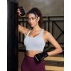 image:imageRUNNING GIRL Sports Bra for WomenAdjustable Straps Supportive High Impact Sports Bra with Sewn in PadsGrey