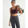 image:imageRUNNING GIRL Sports Bra for WomenAdjustable Straps Supportive High Impact Sports Bra with Sewn in PadsMaroon