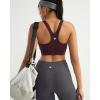 image:imageRUNNING GIRL Sports Bra for WomenAdjustable Straps Supportive High Impact Sports Bra with Sewn in PadsMaroon
