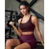 image:imageRUNNING GIRL Sports Bra for WomenAdjustable Straps Supportive High Impact Sports Bra with Sewn in PadsMaroon