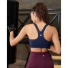 image:imageRUNNING GIRL Sports Bra for WomenAdjustable Straps Supportive High Impact Sports Bra with Sewn in PadsNavy Blue