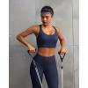 image:imageRUNNING GIRL Sports Bra for WomenAdjustable Straps Supportive High Impact Sports Bra with Sewn in PadsNavy Blue