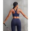 image:imageRUNNING GIRL Sports Bra for WomenAdjustable Straps Supportive High Impact Sports Bra with Sewn in PadsNavy Blue