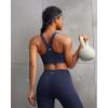 image:imageRUNNING GIRL Sports Bra for WomenAdjustable Straps Supportive High Impact Sports Bra with Sewn in PadsNavy Blue