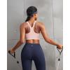 image:imageRUNNING GIRL Sports Bra for WomenAdjustable Straps Supportive High Impact Sports Bra with Sewn in PadsPink