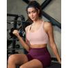 image:imageRUNNING GIRL Sports Bra for WomenAdjustable Straps Supportive High Impact Sports Bra with Sewn in PadsPink