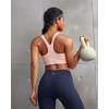 image:imageRUNNING GIRL Sports Bra for WomenAdjustable Straps Supportive High Impact Sports Bra with Sewn in PadsPink