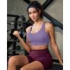 image:imageRUNNING GIRL Sports Bra for WomenAdjustable Straps Supportive High Impact Sports Bra with Sewn in PadsPurple