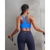 image:imageRUNNING GIRL Sports Bra for WomenAdjustable Straps Supportive High Impact Sports Bra with Sewn in PadsSparkle Blue