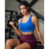 image:imageRUNNING GIRL Sports Bra for WomenAdjustable Straps Supportive High Impact Sports Bra with Sewn in PadsSparkle Blue