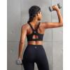 image:imageRUNNING GIRL Sports Bra for WomenAdjustable Straps Supportive High Impact Sports Bras for Women with Sewn in PadsBlack