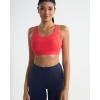 image:imageRUNNING GIRL Sports Bra for WomenAdjustable Straps Supportive High Impact Sports Bras for Women with Sewn in PadsDeep Red