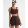 image:imageRUNNING GIRL Sports Bra for WomenAdjustable Straps Supportive High Impact Sports Bras for Women with Sewn in PadsMaroon