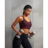 image:imageRUNNING GIRL Sports Bra for WomenAdjustable Straps Supportive High Impact Sports Bras for Women with Sewn in PadsMaroon