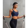 image:imageRUNNING GIRL Sports Bra for WomenAdjustable Straps Supportive High Impact Sports Bras for Women with Sewn in PadsNavy Blue