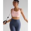 image:imageRUNNING GIRL Sports Bra for WomenAdjustable Straps Supportive High Impact Sports Bras for Women with Sewn in PadsPink