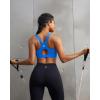 image:imageRUNNING GIRL Sports Bra for WomenAdjustable Straps Supportive High Impact Sports Bras for Women with Sewn in PadsSparkle Blue