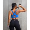 image:imageRUNNING GIRL Sports Bra for WomenAdjustable Straps Supportive High Impact Sports Bras for Women with Sewn in PadsSparkle Blue