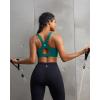 image:imageRUNNING GIRL Sports Bra for WomenAdjustable Straps Supportive High Impact Sports Bras for Women with Sewn in PadsTeal
