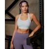 image:imageRUNNING GIRL Sports Bras for Women High Support Adjustable Straps High Impact Molded Cup Sports Bra with Sewn in PadsBgrey