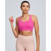 image:imageRUNNING GIRL Sports Bras for Women High Support Adjustable Straps High Impact Molded Cup Sports Bra with Sewn in PadsBhot Pink