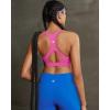 image:imageRUNNING GIRL Sports Bras for Women High Support Adjustable Straps High Impact Molded Cup Sports Bra with Sewn in PadsBhot Pink