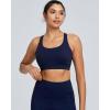 image:imageRUNNING GIRL Sports Bras for Women High Support Adjustable Straps High Impact Molded Cup Sports Bra with Sewn in PadsBnavy Blue