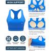 image:imageRUNNING GIRL Sports Bras for Women High Support Adjustable Straps High Impact Molded Cup Sports Bra with Sewn in PadsBsparkle Blue