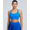 image:imageRUNNING GIRL Sports Bras for Women High Support Adjustable Straps High Impact Molded Cup Sports Bra with Sewn in PadsBsparkle Blue